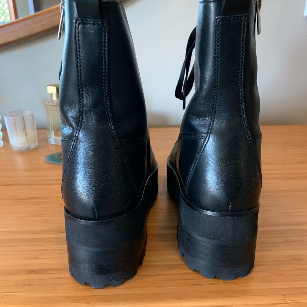 The Kooples Black Leather Ankle Boots